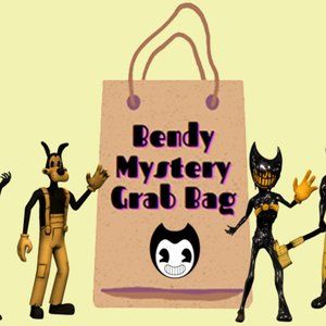 Batim Ink Demon Handmade Anime Game Laminate Earrings, Laminate Charm Grab Bag!